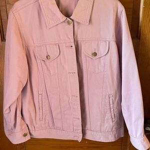 Jessica London Light Pink Jean Jacket